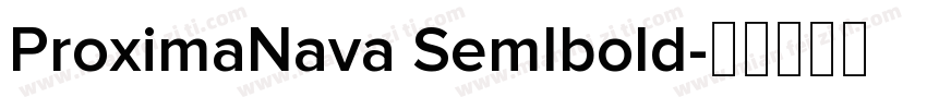 ProximaNava Semlbold字体转换